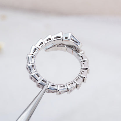 [Joyas Regalia] ANILLO SERPENTI PLATA CON DIAMANTES PAVÉ 4MM