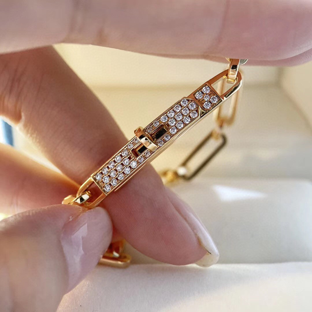 [Bijoux Regalia]BRACELET CHAINE PETIT MODÈLE DIAMANT