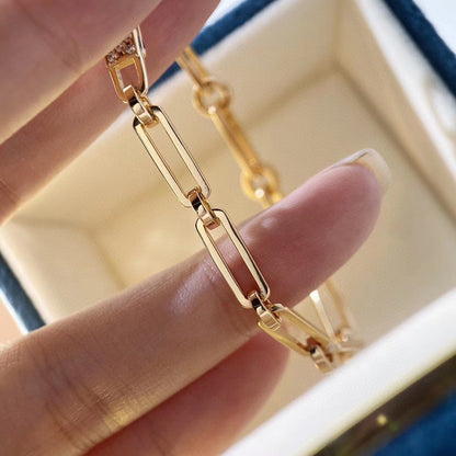 [Bijoux Regalia]BRACELET CHAINE PETIT MODÈLE DIAMANT