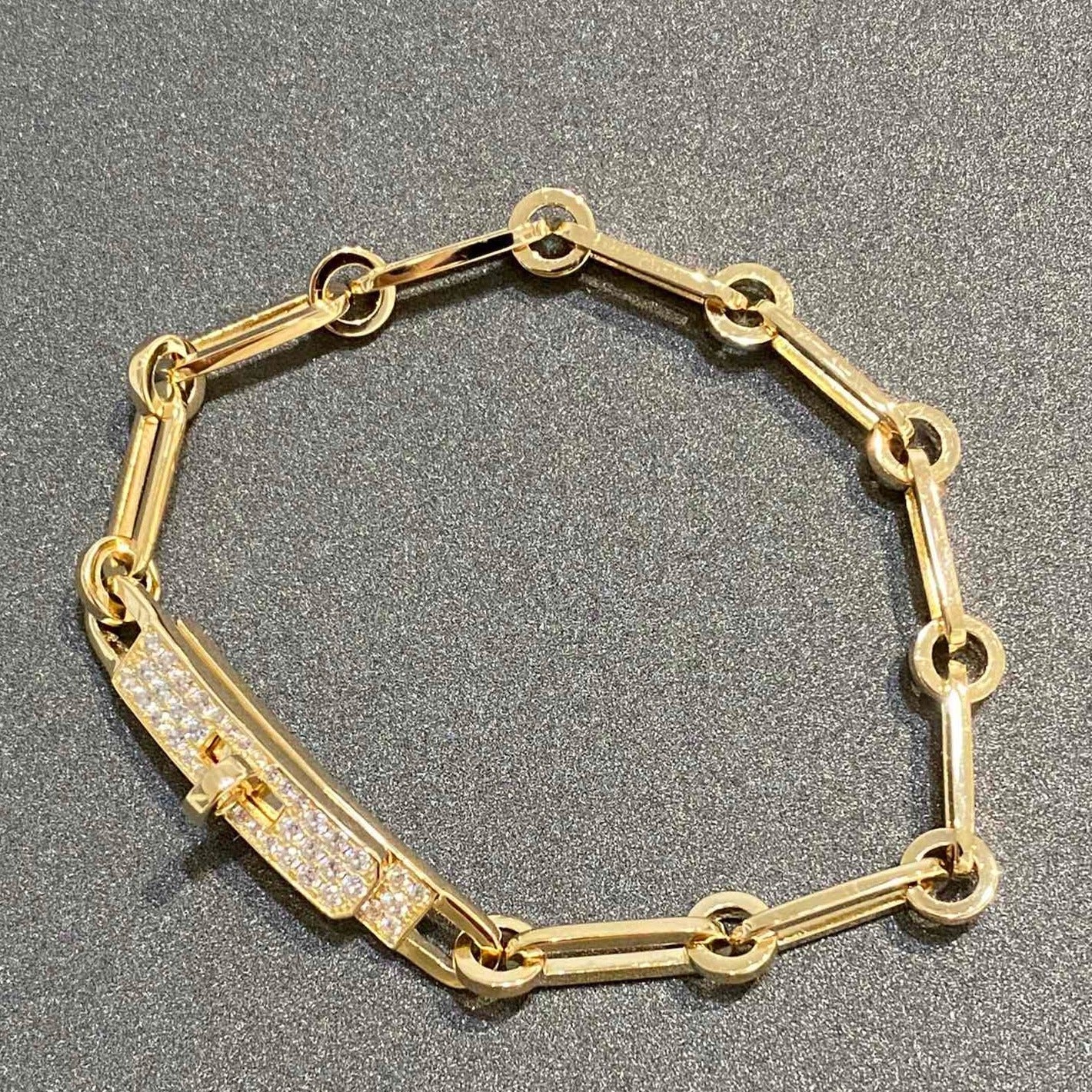 [Bijoux Regalia]BRACELET CHAINE PETIT MODÈLE DIAMANT