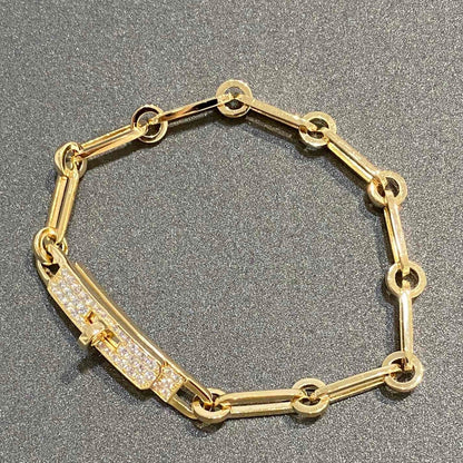 [Bijoux Regalia]BRACELET CHAINE PETIT MODÈLE DIAMANT