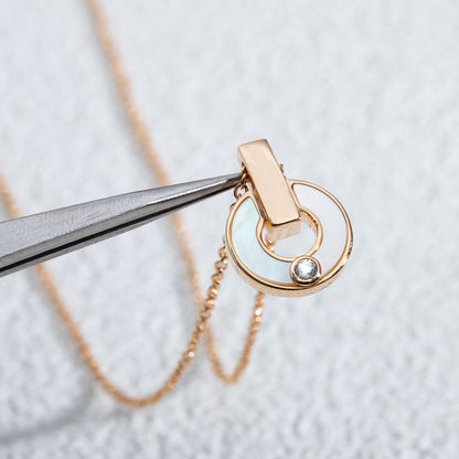 [Bijoux Regalia] COLLIER GARI NACRE OR ROSE