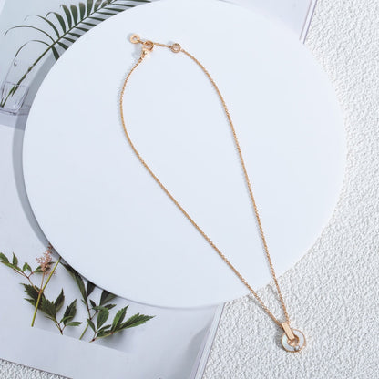 [Bijoux Regalia] COLLIER GARI NACRE OR ROSE
