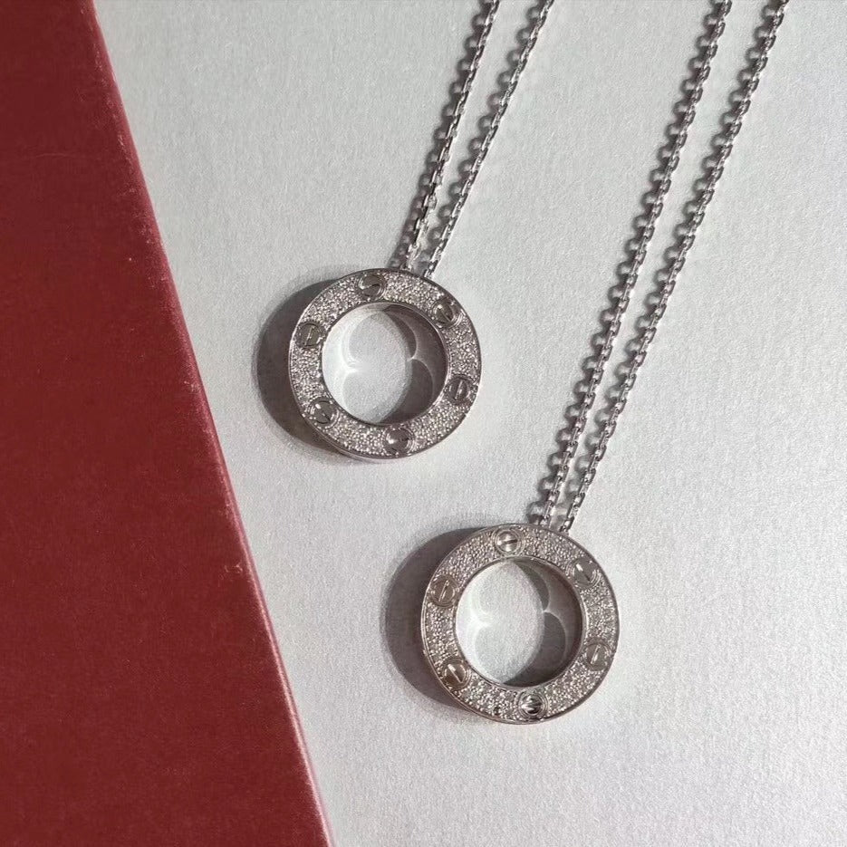 [Joyas Regalia]COLLAR AMOR AJUSTABLE PLATA