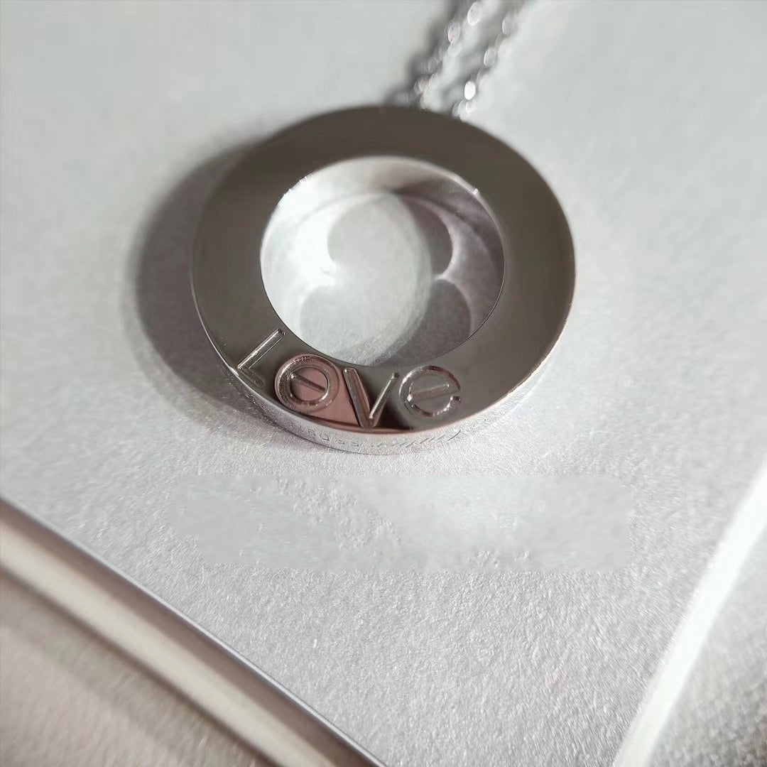 [Joyas Regalia]COLLAR AMOR AJUSTABLE PLATA