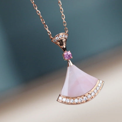 [Bijoux Regalia] COLLIER DREAM NACRE ROSE DIAMANT
