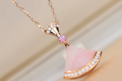 [Bijoux Regalia] COLLIER DREAM NACRE ROSE DIAMANT
