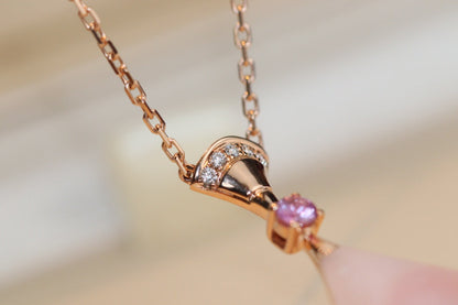 [Bijoux Regalia] COLLIER DREAM NACRE ROSE DIAMANT