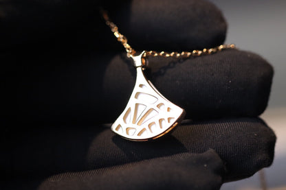 [Bijoux Regalia] COLLIER DREAM NACRE BLANCHE OR ROSE 1 DIAMANT