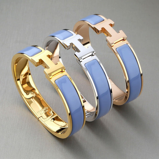 [Bijoux Regalia] BRACELET H ROMANTIQUE BLEU 12MM