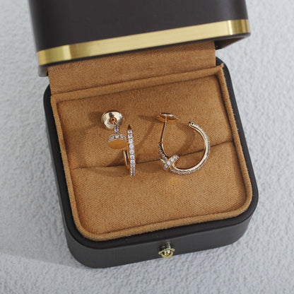 [Joyas Regalia] PENDIENTES JUSTE 12,75 MM ORO ROSA DIAMANTE