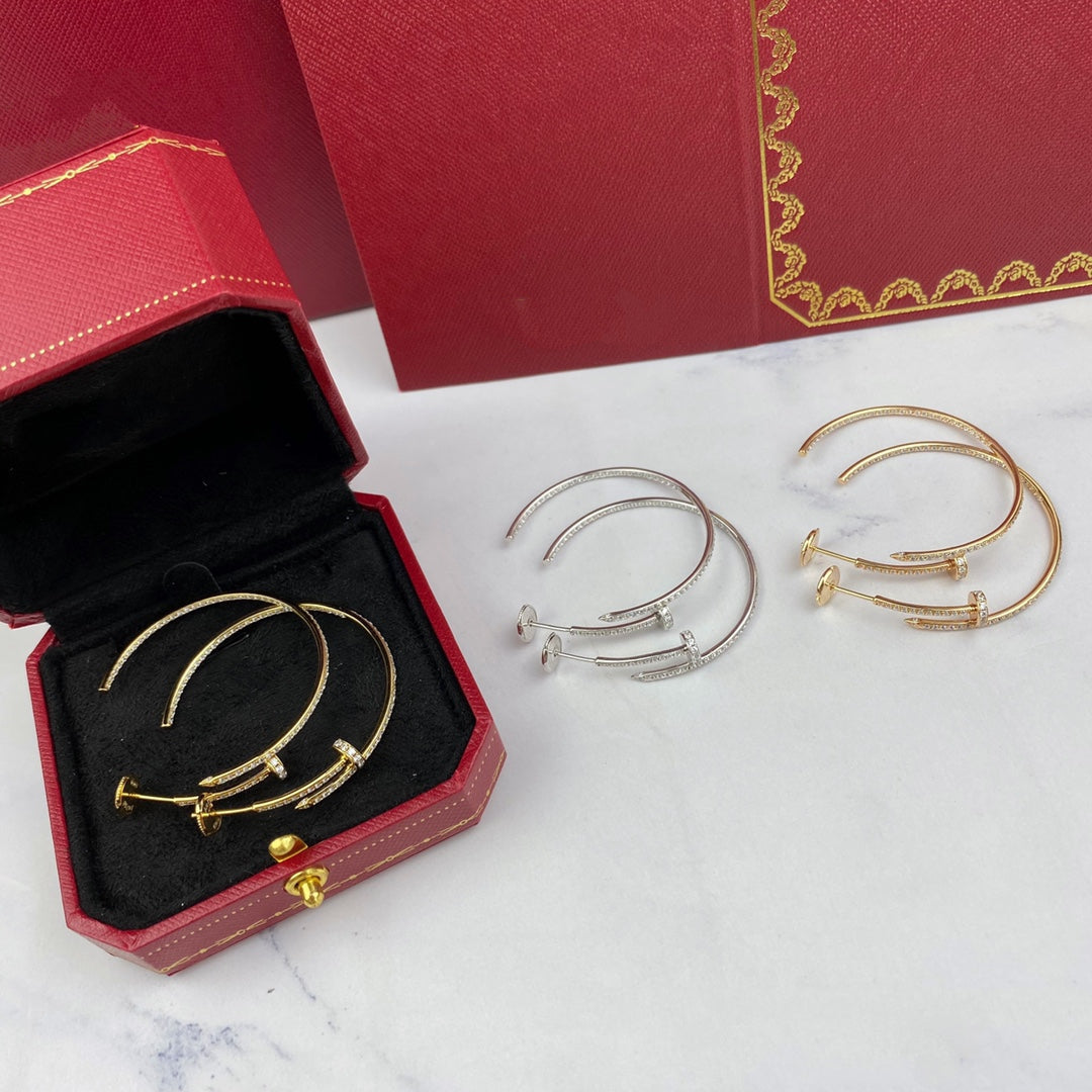 [Joyas Regalia] PENDIENTES JUSTE CON DIAMANTES DE 1,8 MM