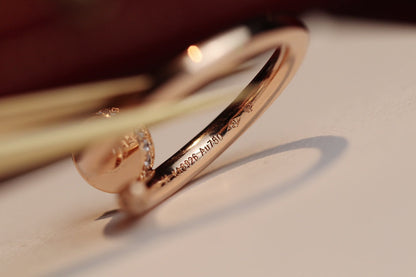 [Bijoux Regalia] BAGUE JUSTE 2,65 MM OR ROSE DIAMANT