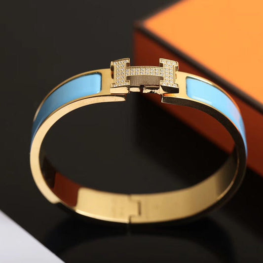 [Bijoux Regalia] BRACELET H CLOUD BLUE OR DIAMANT
