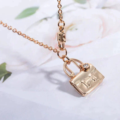 [Bijoux Regalia] COLLIER AMULETTE PÉDANT EN OR ROSE