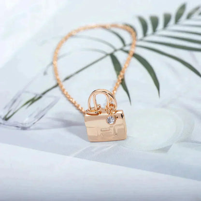 [Bijoux Regalia] COLLIER AMULETTE PÉDANT EN OR ROSE