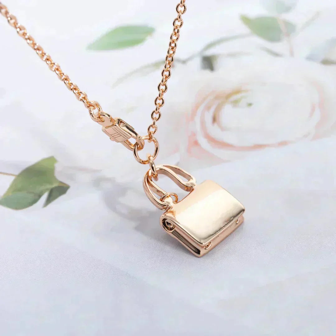 [Bijoux Regalia] COLLIER AMULETTE PÉDANT EN OR ROSE
