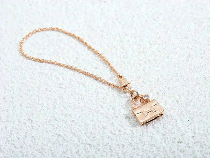 [Bijoux Regalia] COLLIER AMULETTE PÉDANT EN OR ROSE