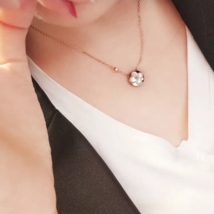[Bijoux Regalia] COLLIER SUN MOP OR 1 DIAMANT