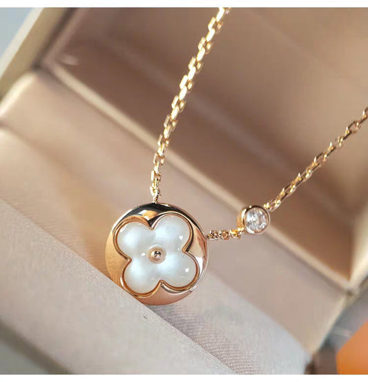 [Bijoux Regalia] COLLIER SUN MOP OR 1 DIAMANT