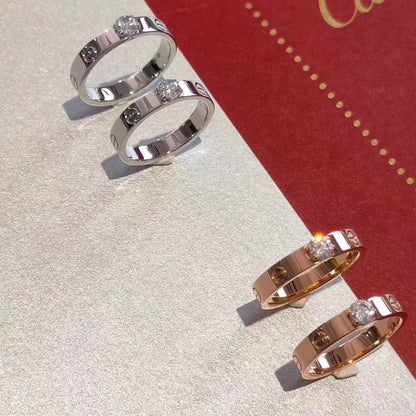 [Joyas Regalia] ANILLO DE AMOR 3,6 MM 1 DIAMANTE GRANDE