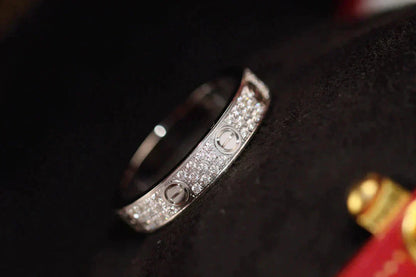 [Bijoux Regalia] BAGUE D'AMOUR 3,6 MM PAVÉE DE DIAMANTS