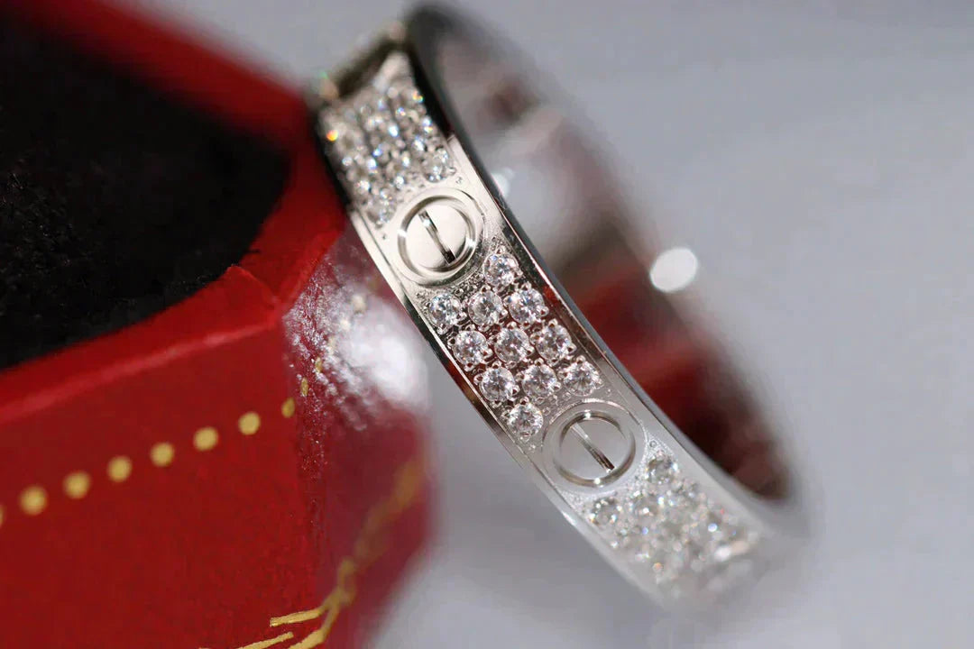 [Bijoux Regalia] BAGUE D'AMOUR 3,6 MM PAVÉE DE DIAMANTS