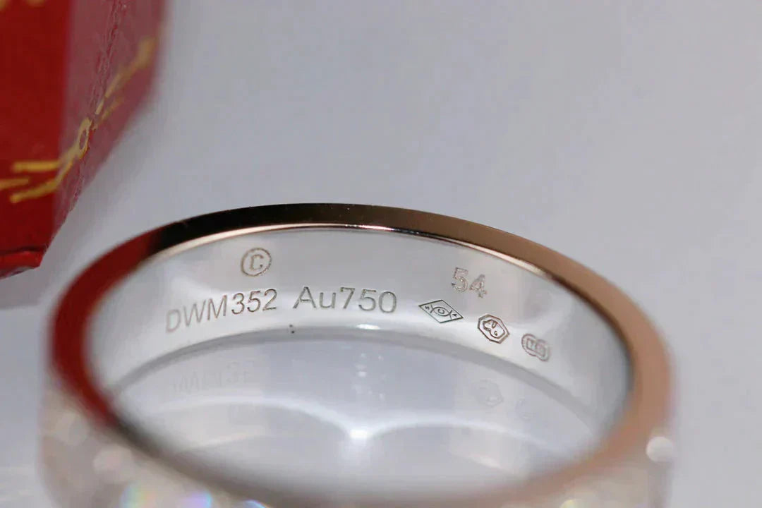 [Bijoux Regalia] BAGUE D'AMOUR 3,6 MM PAVÉE DE DIAMANTS