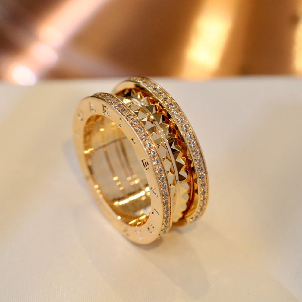 [Joyas Regalia] ANILLO DE ORO CON DIAMANTES ZERO 1