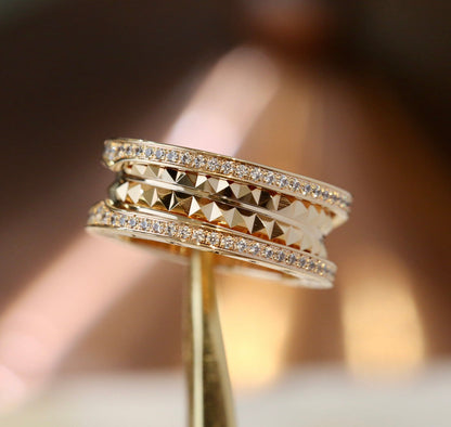 [Joyas Regalia] ANILLO DE ORO CON DIAMANTES ZERO 1