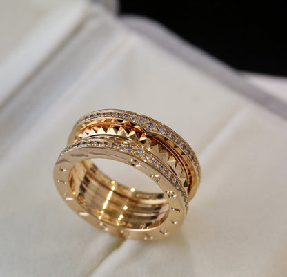 [Joyas Regalia] ANILLO DE ORO CON DIAMANTES ZERO 1