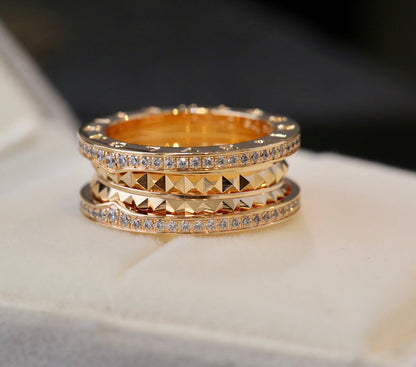 [Joyas Regalia] ANILLO DE ORO CON DIAMANTES ZERO 1