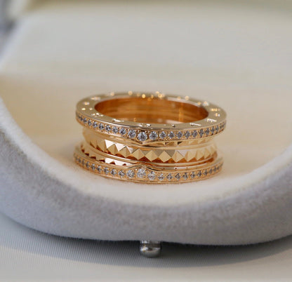 [Joyas Regalia] ANILLO DE ORO CON DIAMANTES ZERO 1