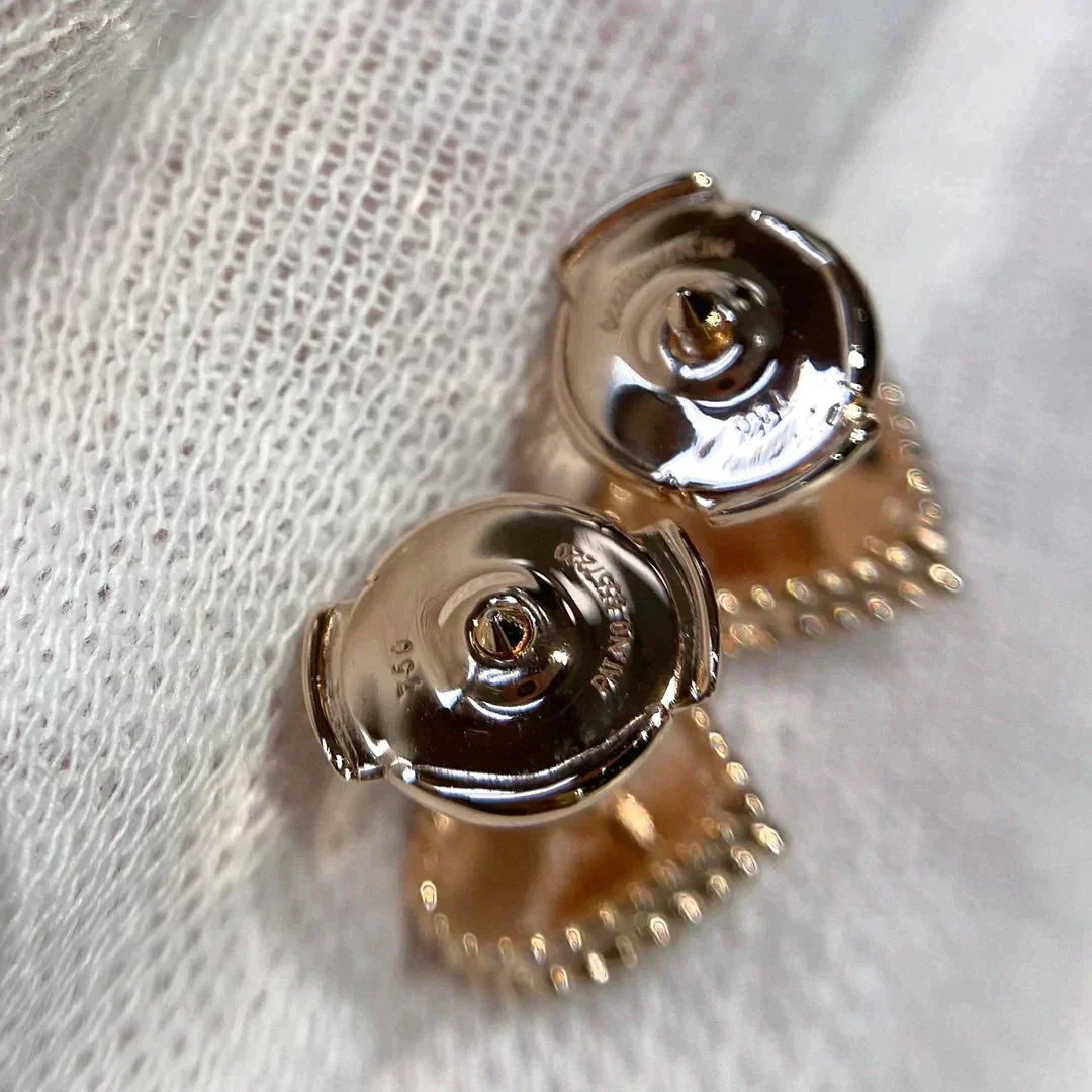 [Joyas Regalia] PENDIENTES DE CORAZÓN CON CORNALINA