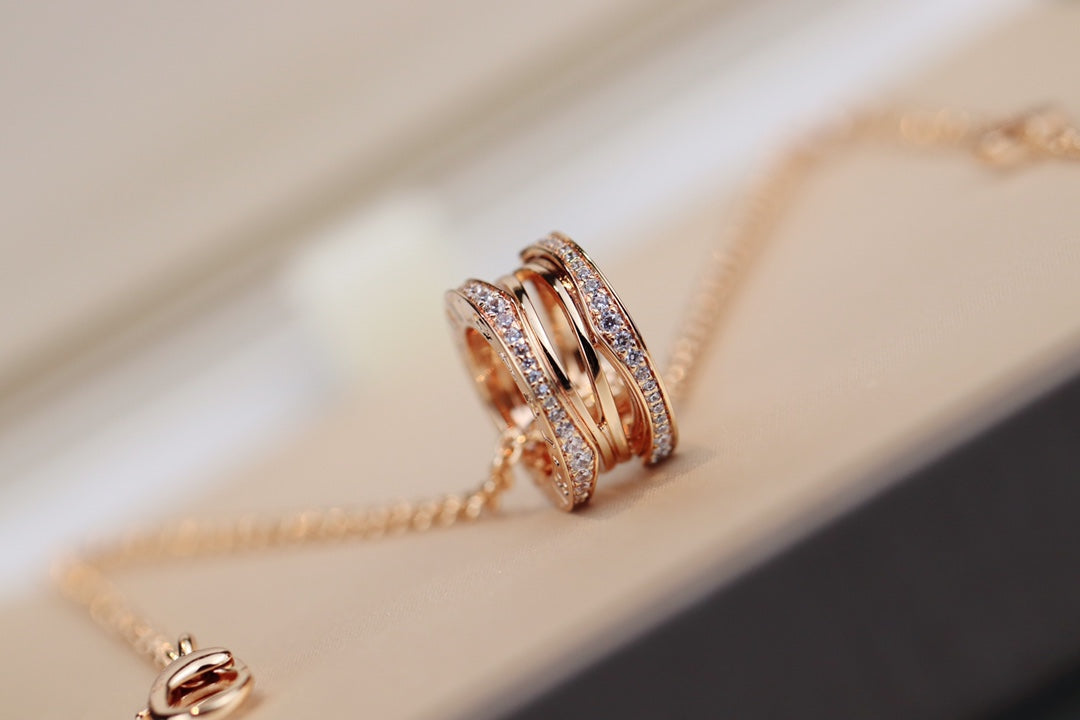 [Bijoux Regalia] COLLIER ZÉRO 1 EN OR ROSE