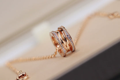 [Bijoux Regalia] COLLIER ZÉRO 1 EN OR ROSE