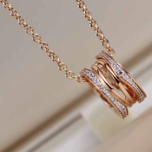 [Bijoux Regalia] COLLIER ZÉRO 1 EN OR ROSE