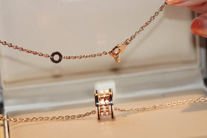 [Joyas Regalia] COLLAR ZERO 1 ROCK PEDANT ORO ROSA NEGRO