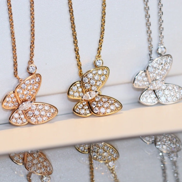 [Bijoux Regalia] COLLIER PAPILLON DIAMANT