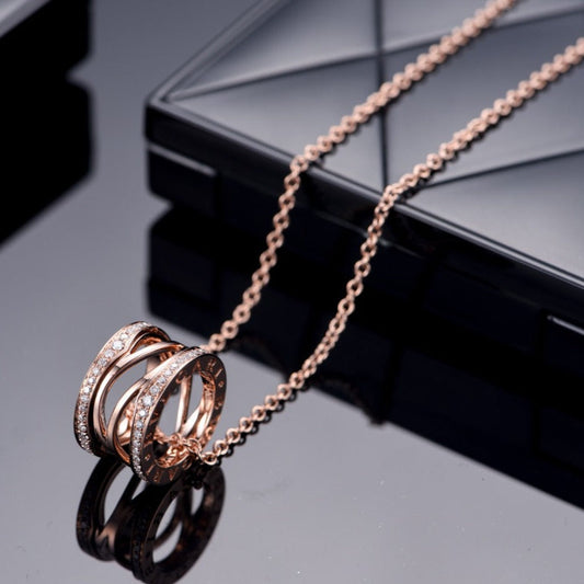 [Bijoux Regalia] COLLIER OUVERT ZÉRO 1 EN OR ROSE ET DIAMANTS