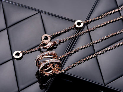 [Joyas Regalia] COLLAR ABIERTO DE DIAMANTES EN ORO ROSA ZERO 1