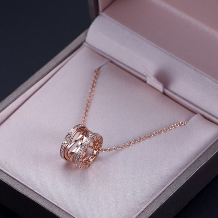 [Joyas Regalia] COLLAR ABIERTO DE DIAMANTES EN ORO ROSA ZERO 1