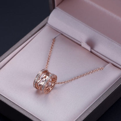 [Joyas Regalia] COLLAR ABIERTO DE DIAMANTES EN ORO ROSA ZERO 1
