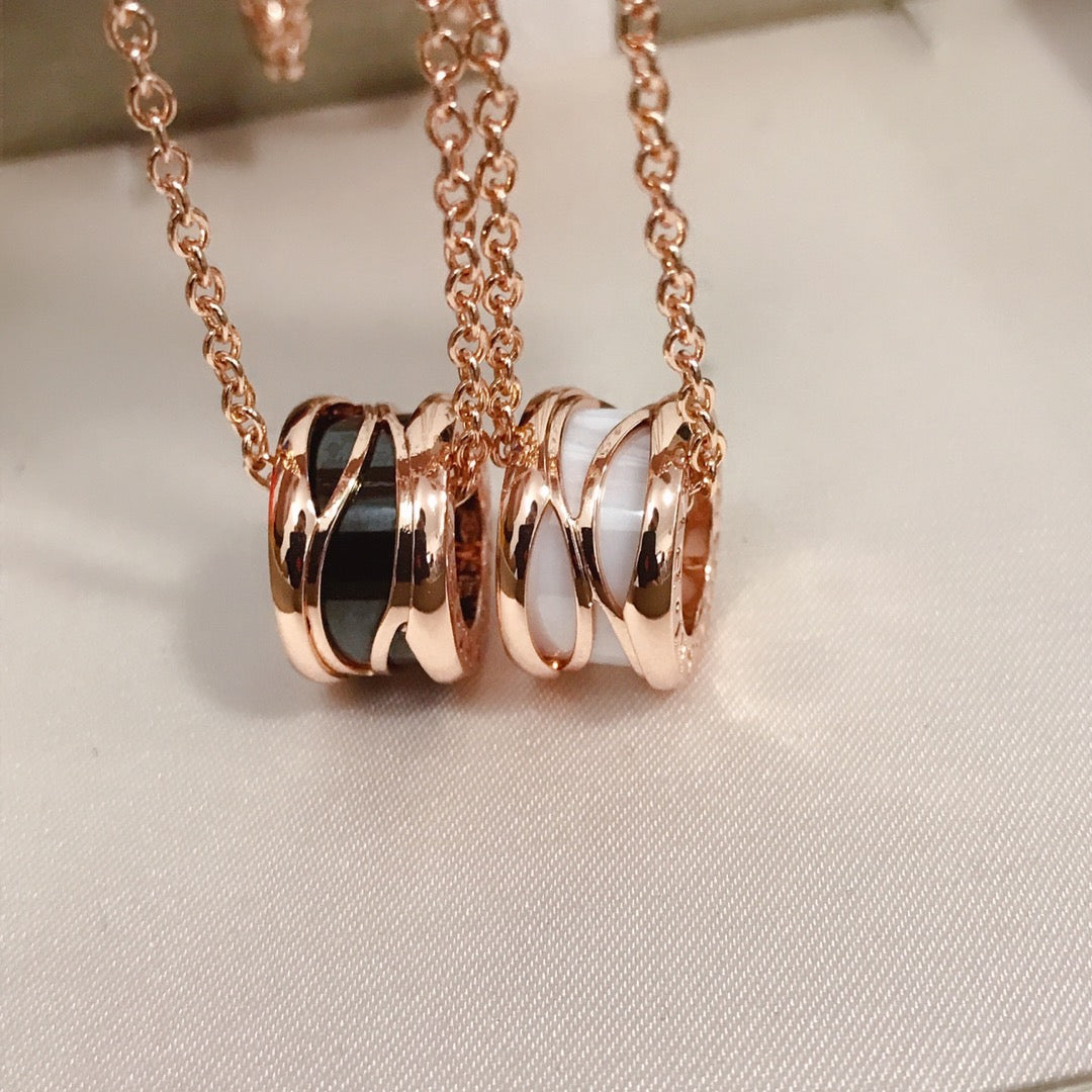 [Joyas Regalia]ZERO 1 CUATRO BANDAS DE CERÁMICA DE ORO ROSA