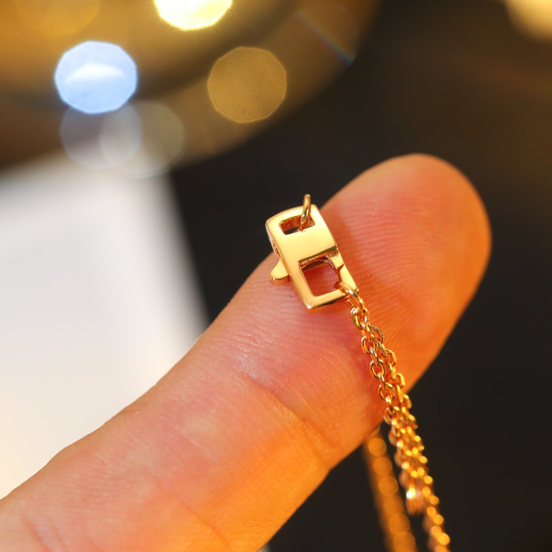 [Bijoux Regalia] COLLIER EN OR ROSE DIAMANT ÉTOILE ET SOLEIL