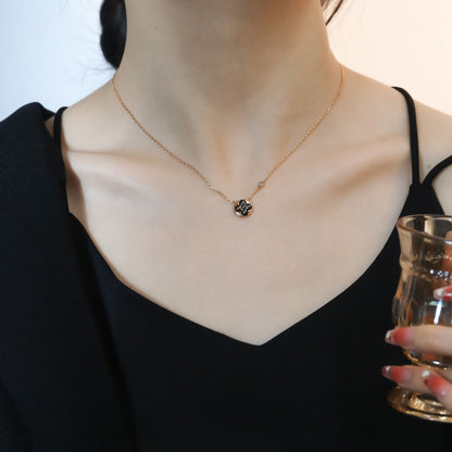 [Bijoux Regalia] COLLIER PENDENTIF SOLEIL EN OR ROSE 1 DIAMANT