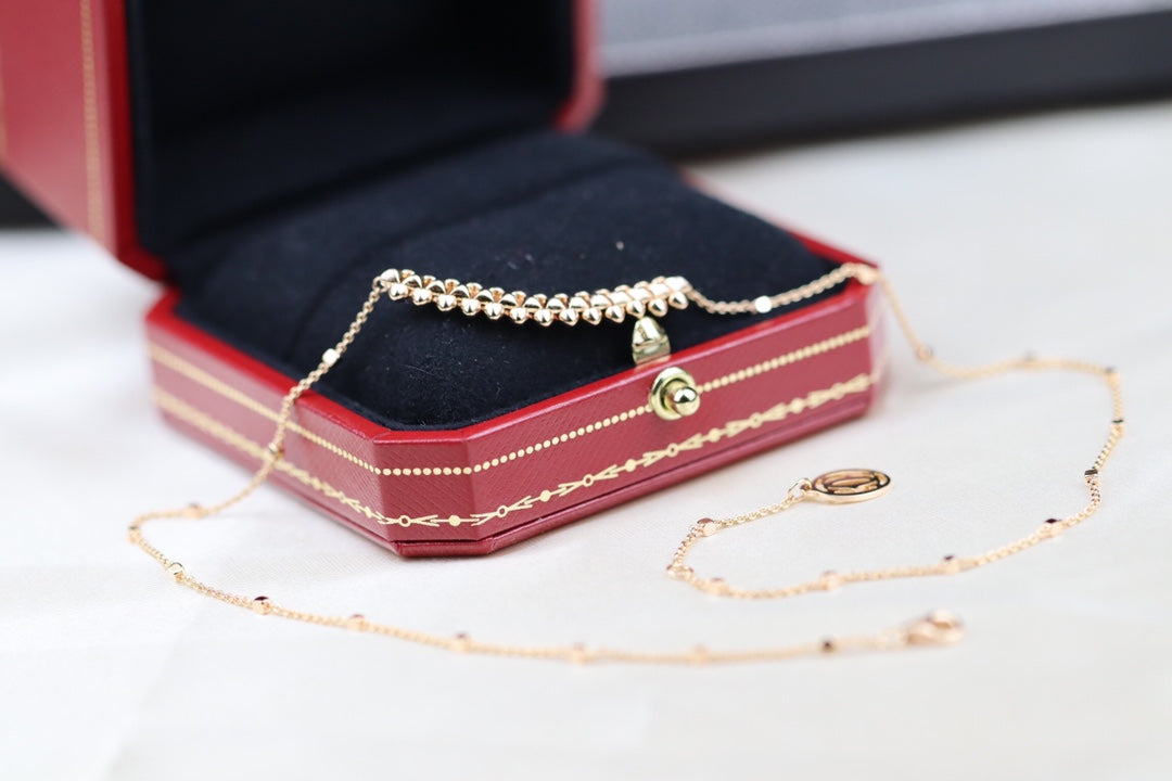 [Joyas Regalia] COLLAR CLASH DE ORO ROSA 