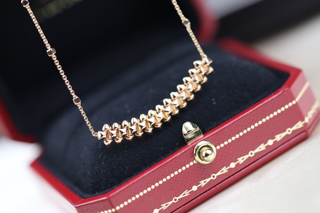 [Joyas Regalia] COLLAR CLASH DE ORO ROSA 