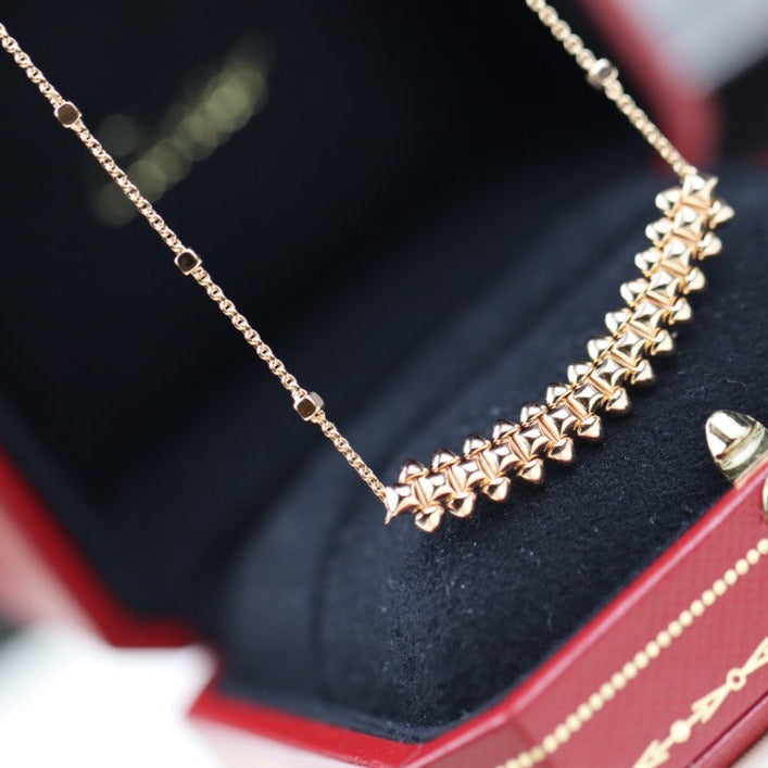 [Joyas Regalia] COLLAR CLASH DE ORO ROSA 