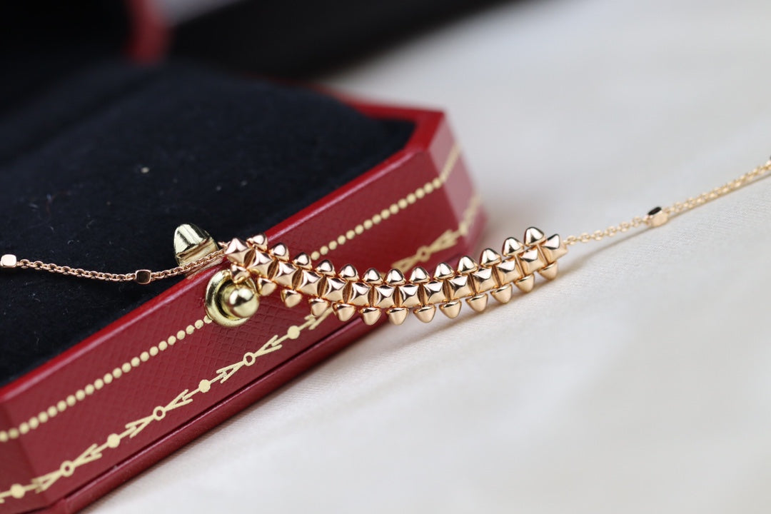 [Joyas Regalia] COLLAR CLASH DE ORO ROSA 